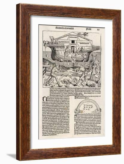 Noah Builds His Ark-null-Framed Art Print