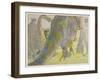 Noah Finds That the Dinosaurs are Too Large to be Saved in His Ark-E. Boyd Smith-Framed Art Print