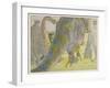 Noah Finds That the Dinosaurs are Too Large to be Saved in His Ark-E. Boyd Smith-Framed Art Print