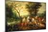 Noah Guiding the Animals onto the Ark-Jan Brueghel the Elder-Mounted Giclee Print