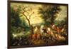 Noah Guiding the Animals onto the Ark-Jan Brueghel the Elder-Framed Giclee Print