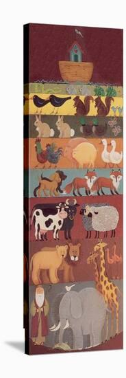 Noah, His Ark and Two of a Lot of Animals-Beverly Johnston-Stretched Canvas