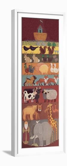 Noah, His Ark and Two of a Lot of Animals-Beverly Johnston-Framed Premium Giclee Print