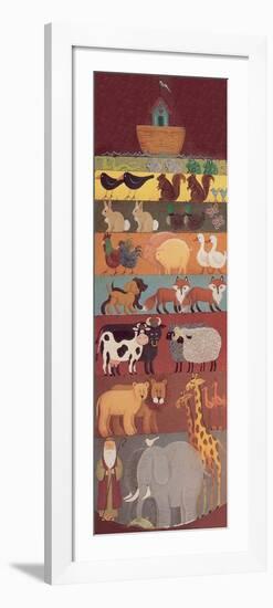 Noah, His Ark and Two of a Lot of Animals-Beverly Johnston-Framed Giclee Print