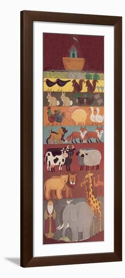 Noah, His Ark and Two of a Lot of Animals-Beverly Johnston-Framed Giclee Print