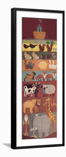 Noah, His Ark and Two of a Lot of Animals-Beverly Johnston-Framed Giclee Print