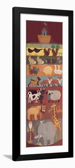 Noah, His Ark and Two of a Lot of Animals-Beverly Johnston-Framed Giclee Print