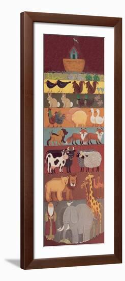 Noah, His Ark and Two of a Lot of Animals-Beverly Johnston-Framed Giclee Print