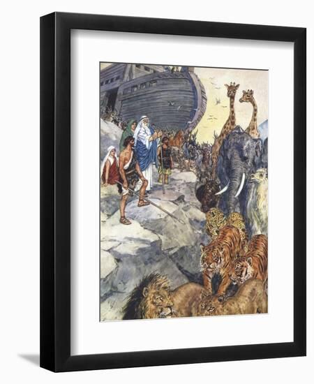 Noah leaves the Ark-Charles Edmund Brock-Framed Giclee Print