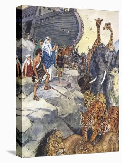 Noah leaves the Ark-Charles Edmund Brock-Stretched Canvas
