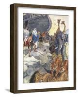 Noah leaves the Ark-Charles Edmund Brock-Framed Giclee Print