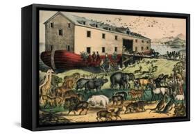 Noah's Ark, 1874–78-N. and Ives, J.M. Currier-Framed Stretched Canvas