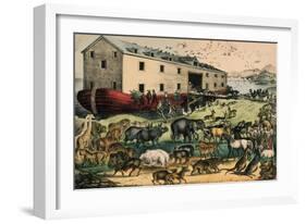 Noah's Ark, 1874–78-N. and Ives, J.M. Currier-Framed Giclee Print