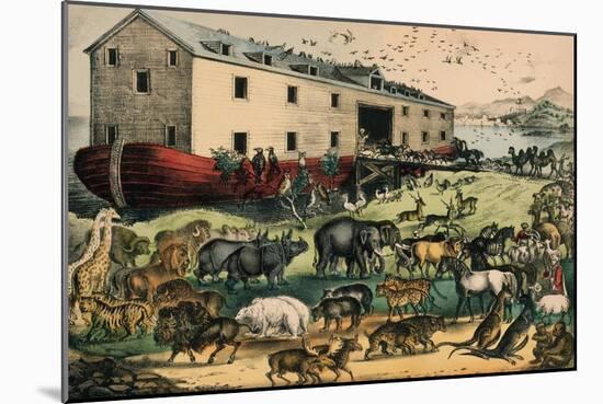 Noah's Ark, 1874–78-N. and Ives, J.M. Currier-Mounted Giclee Print