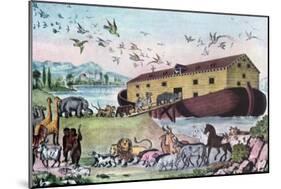 Noah's Ark, 19th Century-Nathaniel Currier-Mounted Giclee Print