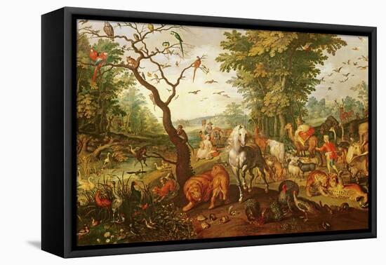 Noah's Ark, after 1613-Jan Brueghel the Elder-Framed Stretched Canvas