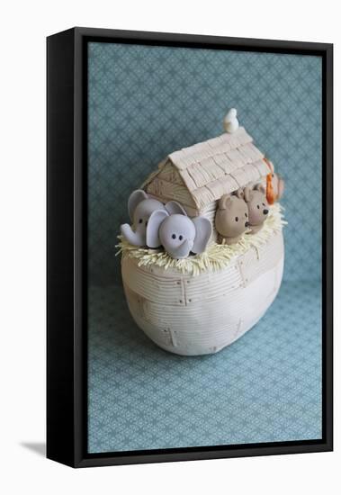 Noah's Ark Ele Bear View-null-Framed Stretched Canvas