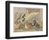 Noah's Ark, Noah's Sons Encourage the Animal Couples to Board the Ark-E. Boyd Smith-Framed Art Print