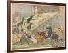 Noah's Ark, Noah's Sons Encourage the Animal Couples to Board the Ark-E. Boyd Smith-Framed Art Print