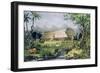 Noah's Ark, Pub. by Currier and Ives, New York-Napoleon Sarony-Framed Premium Giclee Print
