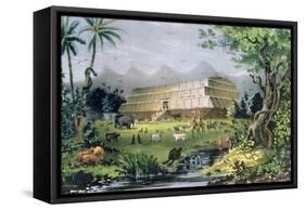 Noah's Ark, Pub. by Currier and Ives, New York-Napoleon Sarony-Framed Stretched Canvas