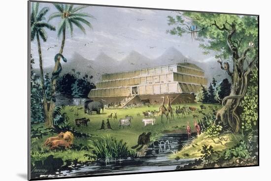 Noah's Ark, Pub. by Currier and Ives, New York-Napoleon Sarony-Mounted Giclee Print