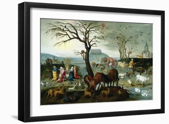 Noah's Ark-The Animals Leave the Ark-Jacob Bouttats-Framed Giclee Print