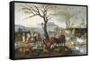 Noah's Ark: The Animals Leave the Ark-Jacob Bouttats-Framed Stretched Canvas