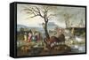 Noah's Ark: The Animals Leave the Ark-Jacob Bouttats-Framed Stretched Canvas