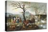Noah's Ark: The Animals Leave the Ark-Jacob Bouttats-Stretched Canvas