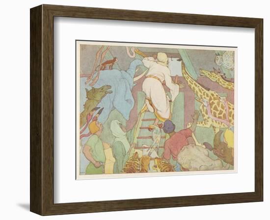 Noah's Ark, The Ark's Passengers Have Their First Sight of Land-E. Boyd Smith-Framed Art Print