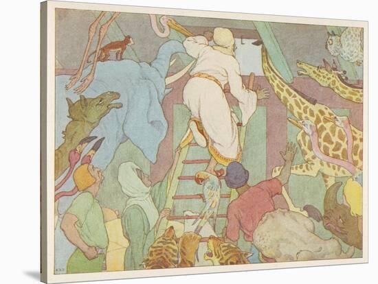 Noah's Ark, The Ark's Passengers Have Their First Sight of Land-E. Boyd Smith-Stretched Canvas