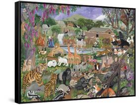 Noah’s Ark-Carol Salas-Framed Stretched Canvas