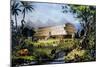 Noah's Ark-Currier & Ives-Mounted Giclee Print