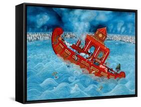 Noah's Barge, 1987-Tamas Galambos-Framed Stretched Canvas