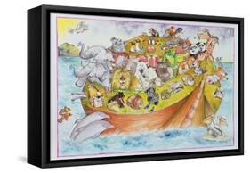 Noah's Crazy Ark, 1999-Maylee Christie-Framed Stretched Canvas