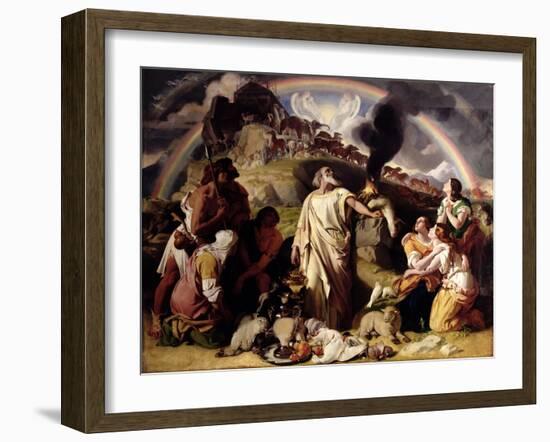 Noah's Sacrifice, 1847-53-Daniel Maclise-Framed Giclee Print