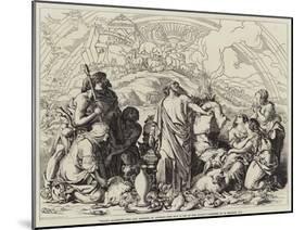 Noah's Sacrifice, the Ark Resteth on Ararat, the Bow Is Set in the Cloud-Daniel Maclise-Mounted Giclee Print