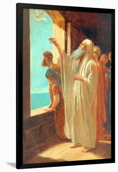 Noah Sending Forth The Dove-Phillip Richard Morris-Framed Giclee Print