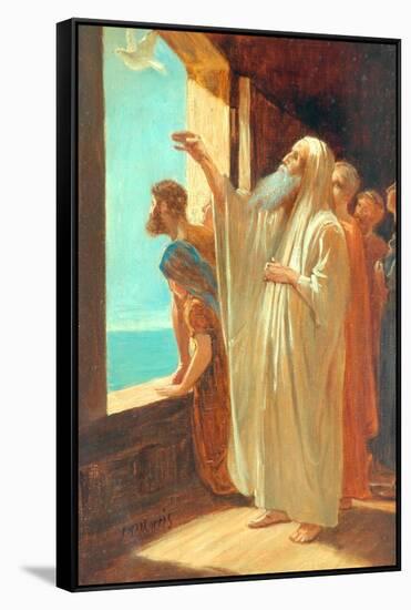 Noah Sending Forth The Dove-Phillip Richard Morris-Framed Stretched Canvas