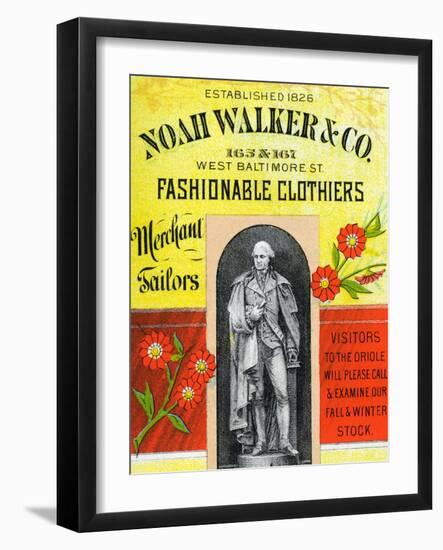 Noah Walker and Co. Fashionable Clothiers-null-Framed Art Print