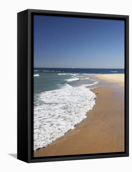 Nobbys Beach, Newcastle, New South Wales, Australia-David Wall-Framed Stretched Canvas