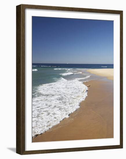 Nobbys Beach, Newcastle, New South Wales, Australia-David Wall-Framed Premium Photographic Print