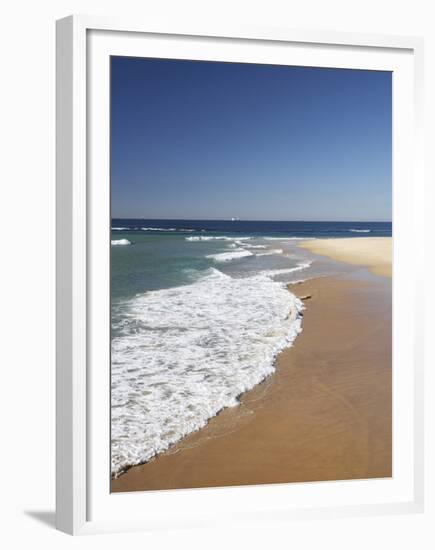 Nobbys Beach, Newcastle, New South Wales, Australia-David Wall-Framed Premium Photographic Print