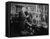 Nobel Prize Winners Irving Langmuir (Left) with Guglielmo Marconi, Ca. 1920-null-Framed Stretched Canvas