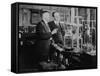 Nobel Prize Winners Irving Langmuir (Left) with Guglielmo Marconi, Ca. 1920-null-Framed Stretched Canvas