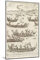 Nobility Hunting Fowl in the Venetian Lagoon in Winter, 1610-Giacomo Franco-Mounted Giclee Print