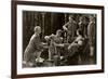 Nobility Pouring Champagne over Woman's Foot-null-Framed Art Print