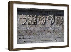 Noble Coats of Arms, Palazzo Dei Priori-null-Framed Giclee Print