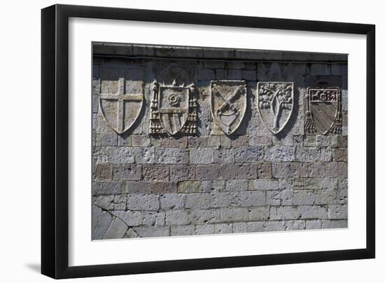 Noble Coats of Arms, Palazzo Dei Priori-null-Framed Giclee Print